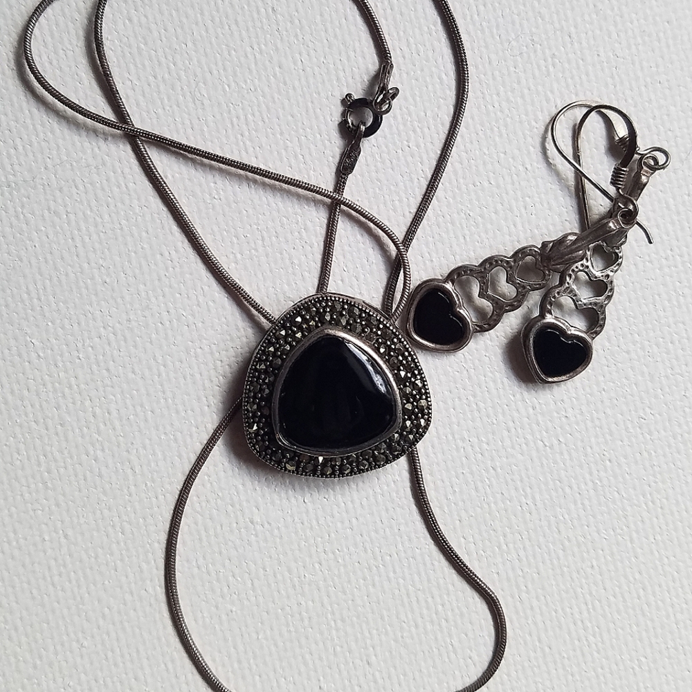 matching necklace and earrings